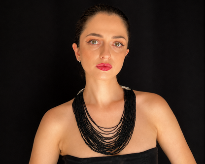 Multi-Strand Necklace “Raven”