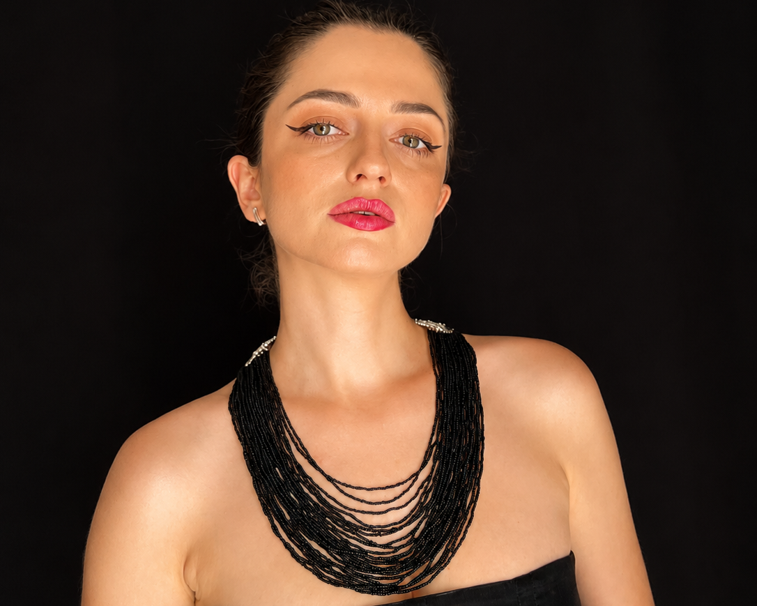 Multi-Strand Necklace “Raven”