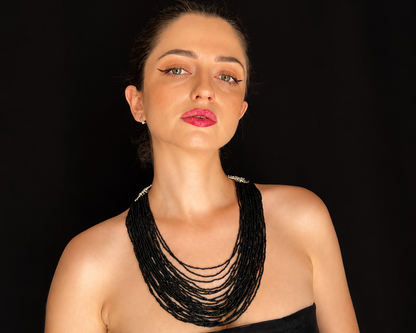 Multi-Strand Necklace “Raven”