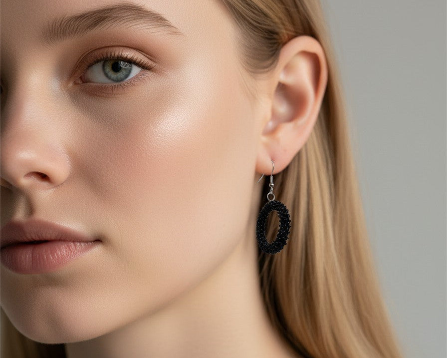 Earrings "Berry Noir"
