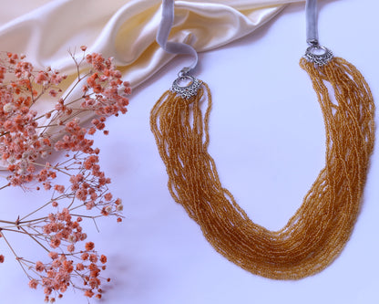 Multi-Strand Necklace “Golden Flow”