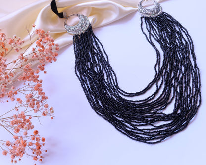 Multi-Strand Necklace “Raven”