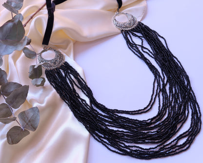 Multi-Strand Necklace “Raven”