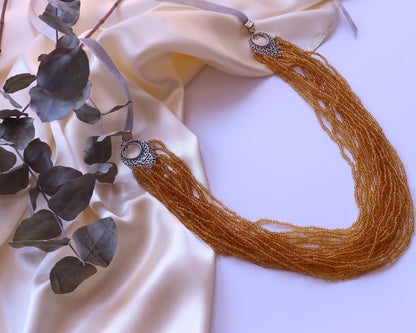 Multi-Strand Necklace “Golden Flow”