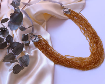 Multi-Strand Necklace “Golden Flow”