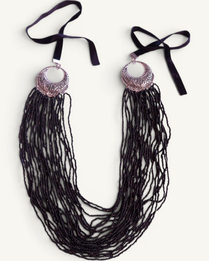 Multi-Strand Necklace “Raven”