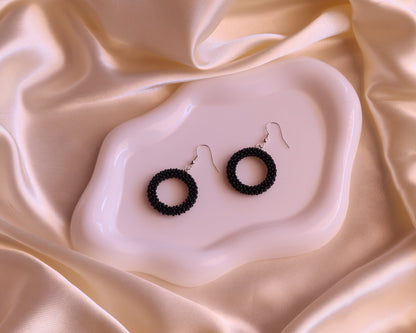 Earrings "Berry Noir"