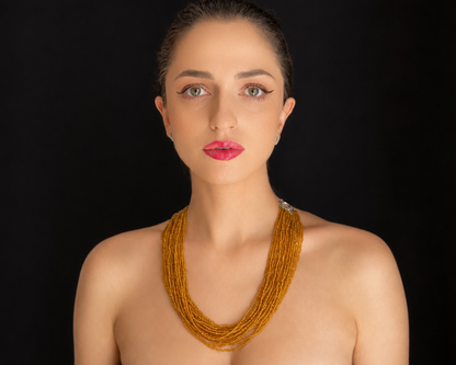 Multi-Strand Necklace “Golden Flow”